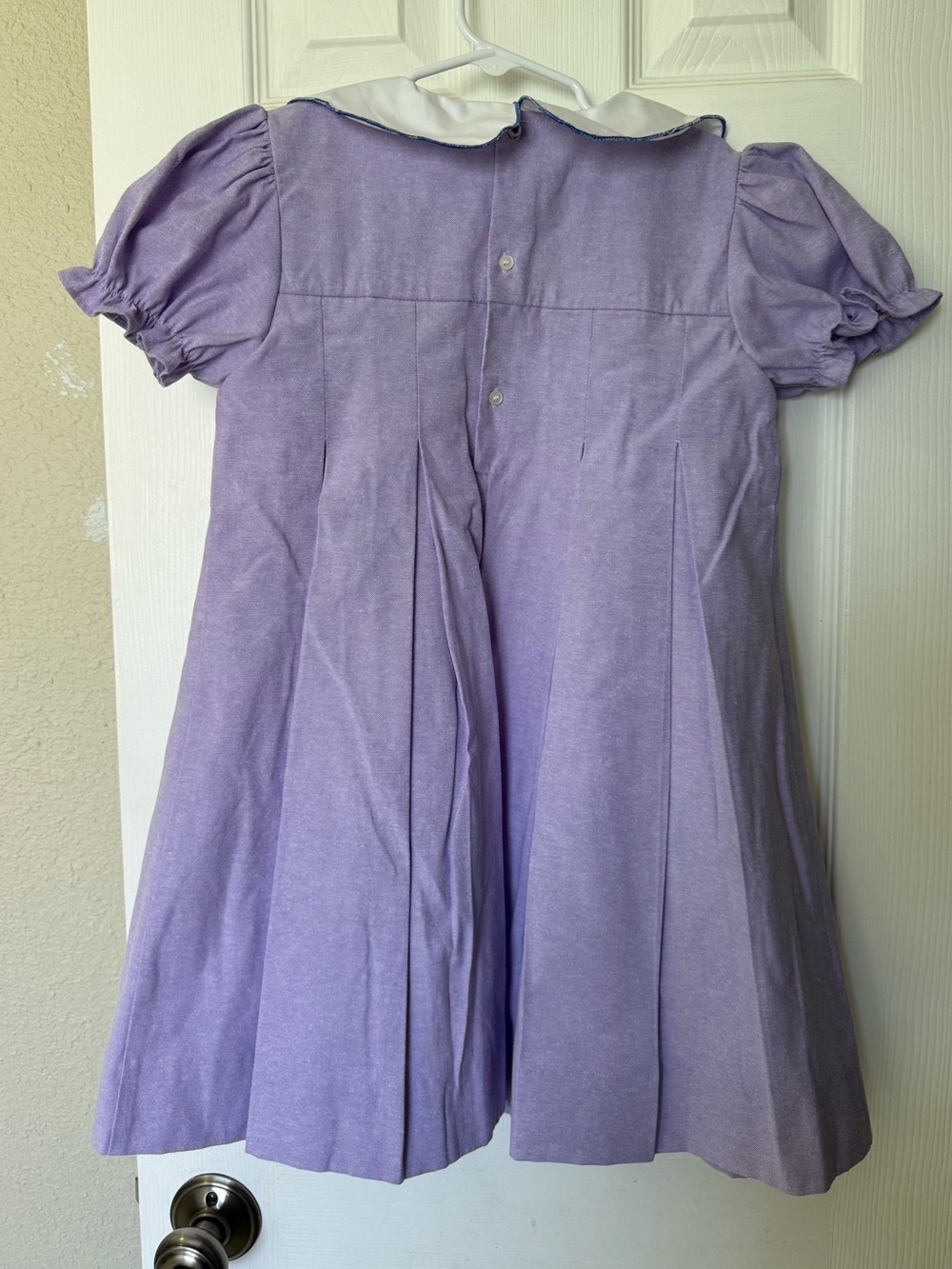 The Proper Peony Lavender Embroidered Collar Girls' Formal Dress - Picture 4 of 5